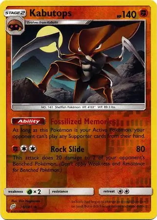 Team Up Kabutops #78/181 reverse holo